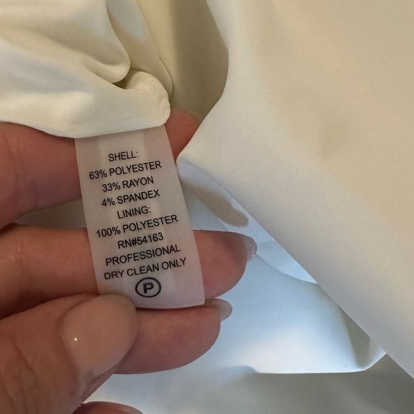 Calvin Klein Cream Zipper Detail Sleeveless Sheath Dress Size 6 - Picture 15 of 16